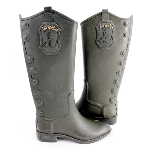 Sam Edelman Shoes - Sam Edelman Wellies Rain Boots Olive Equestrian 6M